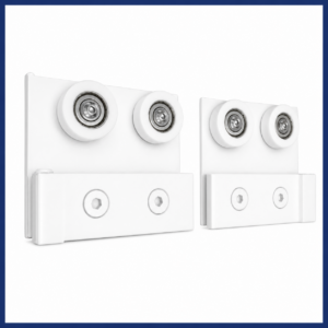 1722 - CONJUNTO DE MÃO AMIGA PARA TRILHO 1030 - TRANSPASSE DE 56MM (08mm e 10mm)ROLDANA/CARRINHO