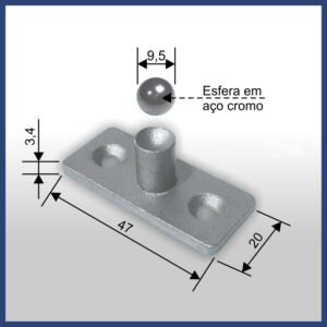 1014 - PIVÔ INFERIOR EM AÇO CARBONO PARA 1102