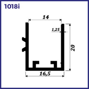 1018I - PERFIL LATERAL PARA 1511AI E 1511AMI COM 4,8MTS