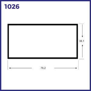 1026 - TUBO RETANGULAR 78X38X1,35MM