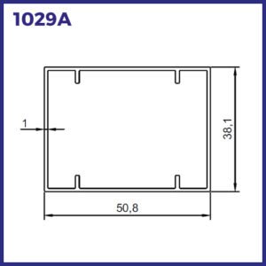 1029A - TUBO RETANGULAR 50X38X1,0MM