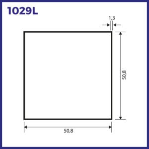 1029L - TUBO QUADRADO 50X501,15MM LEVE