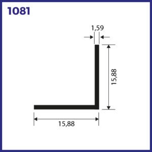 1081 - CANTONEIRA 16X16MM
