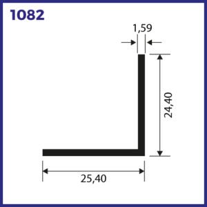 1082 - CANTONEIRA 25X25MM