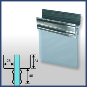 1682 - PUXADOR TRAVESSA PARA PASSAGEM DE FIO ELÉTRICO COM AÇO INOX ATÉ 1M