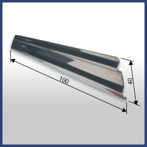 1683 - CONJUNTO TRAVESSA ADESIVA PARA PASSAGEM DE FIO ELÉTRICO EM AÇO INOX COM 38 MM DE LARGURA