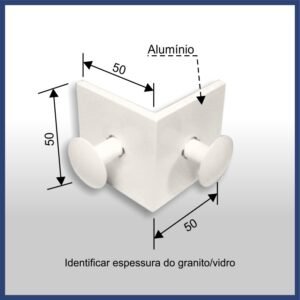 1761 - CANTONEIRA GRANITO-VIDRO