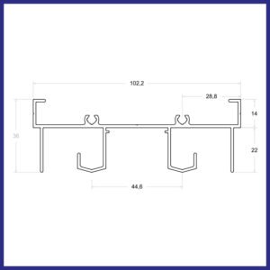 LG-044 - Marco Superior Horizontal