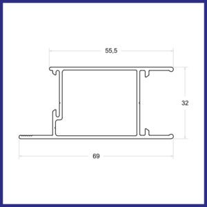 LG-050 - Folha Lateral / Central Vertical