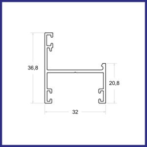 LG-068 - Marco Perimetral Janela Maxim Ar