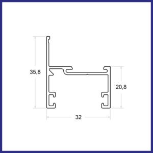 LG-083 - Marco Perimetral Janela Maxim Ar
