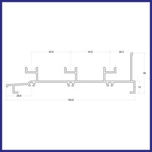 LG-116 - Marco Inferior Horizontal