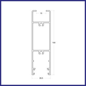 LG-129 - Folha Inferior Horizontal - Sem Baguete