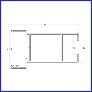 LG-133 - Folha Central Vertical - Sem Baguete