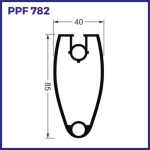 PPF 782 - PERFIL COLUNA PARA GUARDA CORPO - NOVO