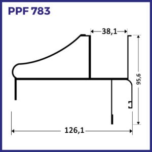 PPF 783 - PERFIL CORRIMÃO PARA GUARDA CORPO - NOVO